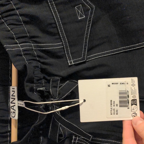 Ganni contrast stitch pants - Picture 5 of 6